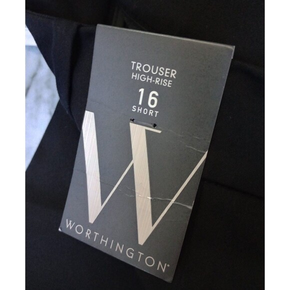 NWT Worthington Black Dress Trouser Pants Size 16 Short - Picture 5 of 8
